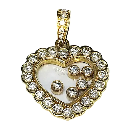 Chopard happy diamond necklace 