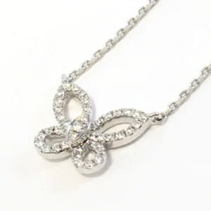 Graff Mini Butterfly Silhouette necklace 
